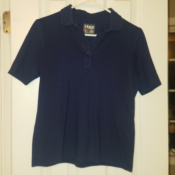 Izod Navy Performx Women's Pique Polo - Picture 4 of 8